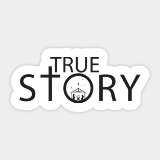 True Story Christmas Nativity Story Sticker